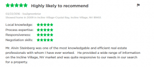 Incline Village Real Estate Agent Reviews